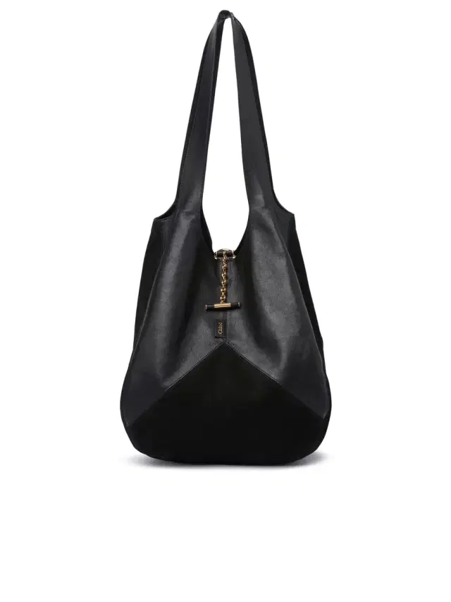 Chloé Balloon bag in grained & suede leather Chloé Balloon bag in grained & suede leather