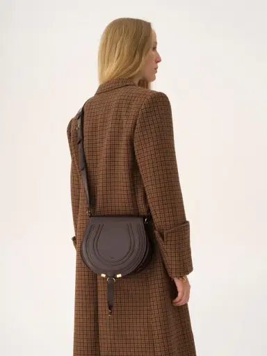 Chloé Marcie saddle bag in shiny leather | Thumbnail 3