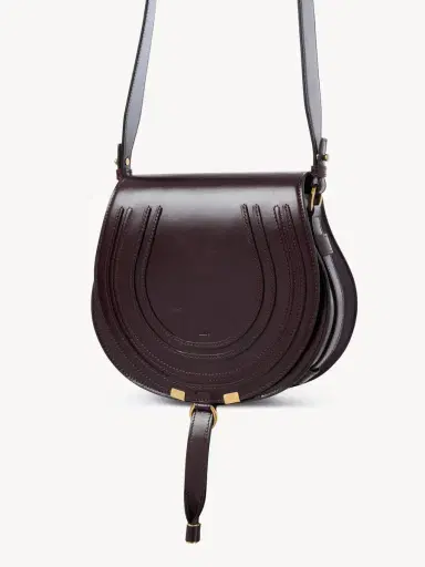 Chloé Marcie saddle bag in shiny leather | Thumbnail 4