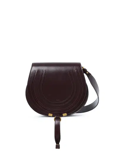 Chloé Marcie saddle bag in shiny leather | Thumbnail 1
