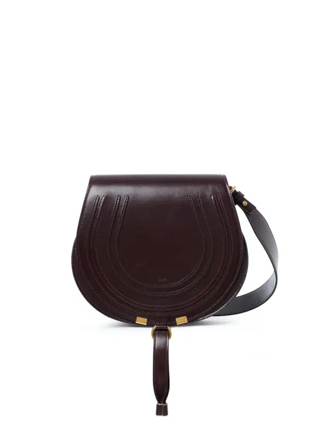 Chloé Marcie saddle bag in shiny leather