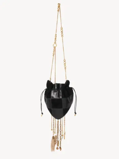 Chloé Château Treasures crossbody bag in grained & suede leather | Thumbnail 5