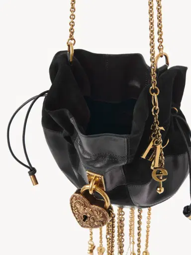 Chloé Château Treasures crossbody bag in grained & suede leather | Thumbnail 6