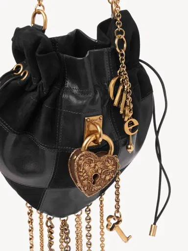 Chloé Château Treasures crossbody bag in grained & suede leather | Thumbnail 7