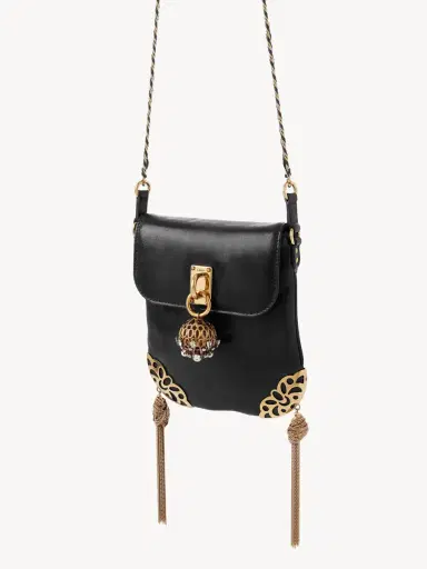 Chloé Château Treasures chain flap bag in grained leather | Thumbnail 4