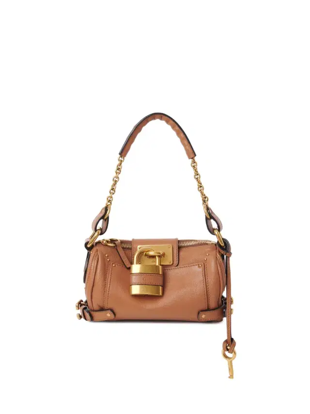 Small Paddington chain bag in grained leather