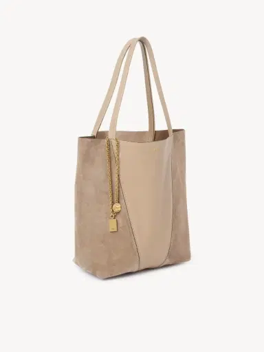 Chloé Chloé Spin tote bag in grained & suede leather | Thumbnail 4