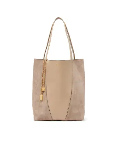 Chloé Chloé Spin tote bag in grained & suede leather | Thumbnail 8