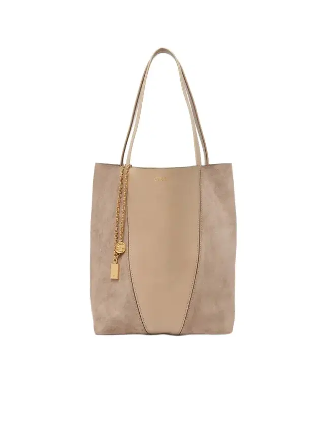 Chloé Spin tote bag in grained & suede leather