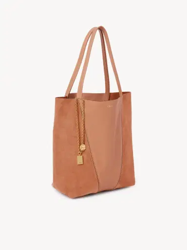 Chloé Chloé Spin tote bag in grained & suede leather | Thumbnail 3