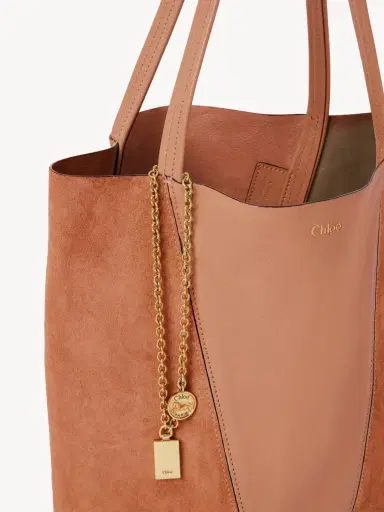 Chloé Chloé Spin tote bag in grained & suede leather | Thumbnail 5