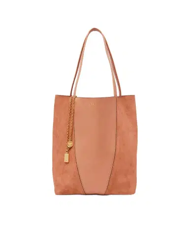 Chloé Chloé Spin tote bag in grained & suede leather | Thumbnail 1