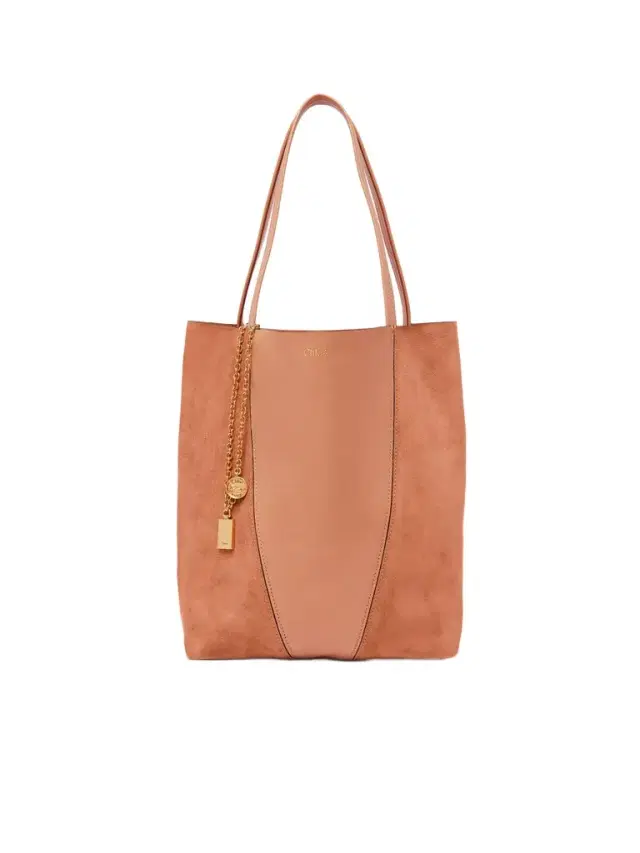 Chloé Spin tote bag in grained & suede leather Chloé Spin tote bag in grained & suede leather