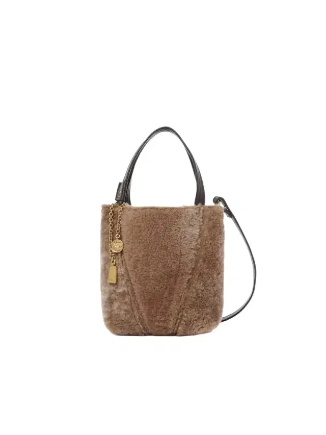 Chloé Small Chloé Spin tote bag in shearling