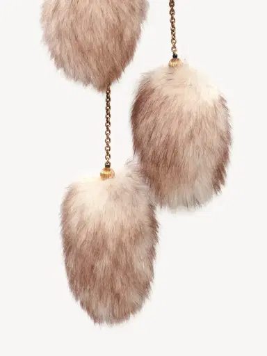 Chloé The Treasure Tails scarf in shearling | Thumbnail 3