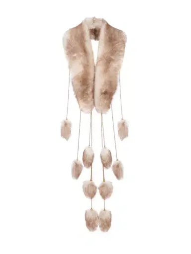 Chloé The Treasure Tails scarf in shearling | Thumbnail 5