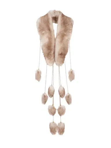 Chloé The Treasure Tails scarf in shearling | Thumbnail 1
