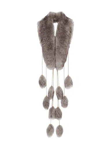 Chloé The Treasure Tails scarf in shearling | Thumbnail 1