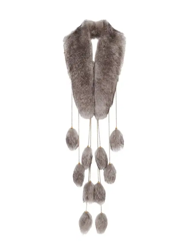 Chloé The Treasure Tails scarf in shearling