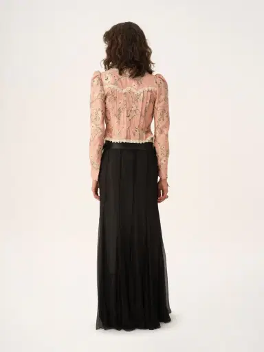Chloé Fitted jacket in taffeta jacquard & lace | Thumbnail 5