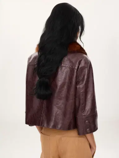 Chloé Cropped jacket in leather | Thumbnail 5
