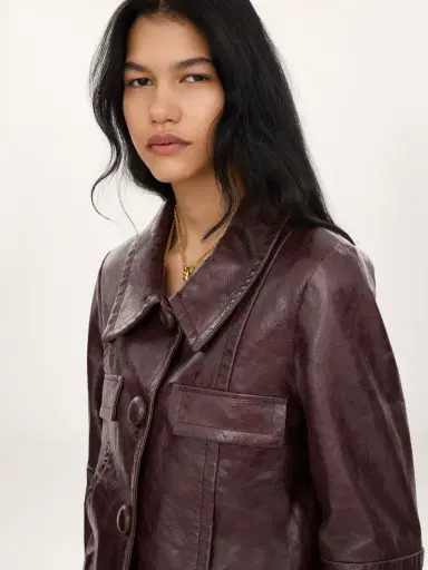 Chloé Cropped jacket in leather | Thumbnail 8