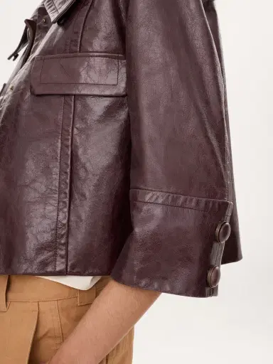 Chloé Cropped jacket in leather | Thumbnail 9