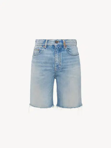 Chloé High-rise shorts in denim | Thumbnail 2