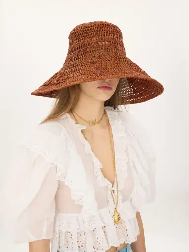 Chloé The Chloé Raffia capeline hat | Thumbnail 3
