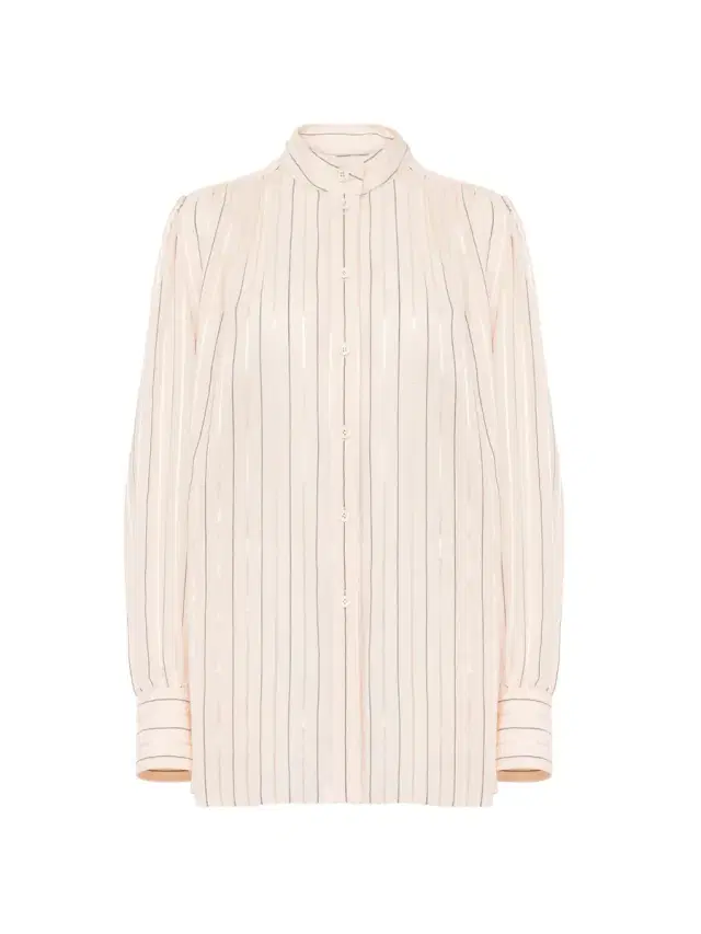 Chloé Gathered blouse in cotton & silk poplin
