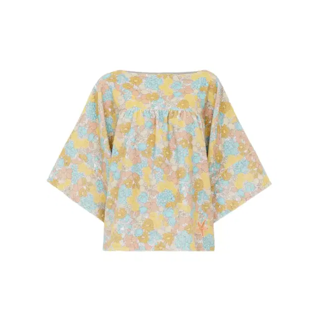 Chloé Short-sleeve top in cotton toweling