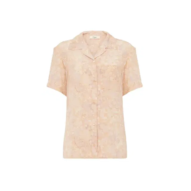 Chloé Short-sleeve blouse in crêpe de chine
