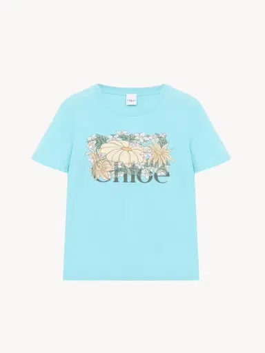 Chloé Baby fit logo T-shirt in cotton jersey | Thumbnail 2