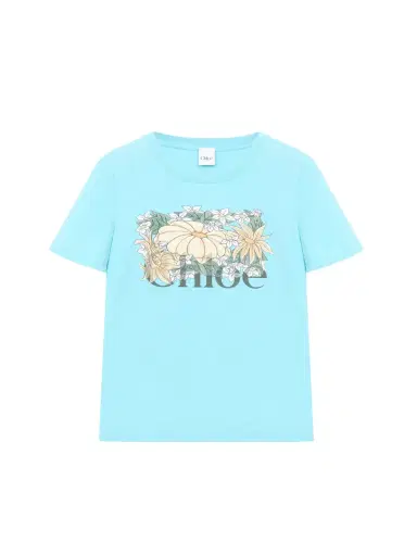 Chloé Baby fit logo T-shirt in cotton jersey | Thumbnail 1