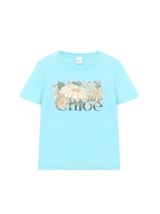 Chloé Baby fit logo T-shirt in cotton jersey