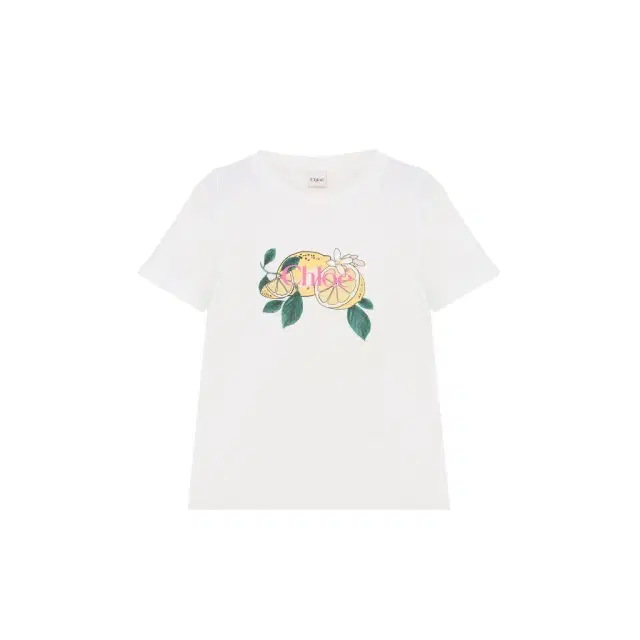 Chloé Crew-neck logo T-shirt in cotton jersey