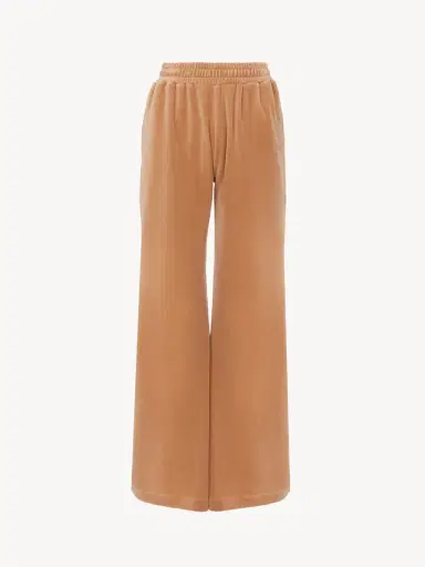 Chloé Wide-leg tracksuit pants in velvet | Thumbnail 2