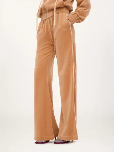 Chloé Wide-leg tracksuit pants in velvet | Thumbnail 4