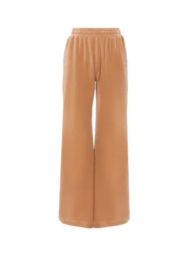 Chloé Wide-leg tracksuit pants in velvet | Thumbnail 1
