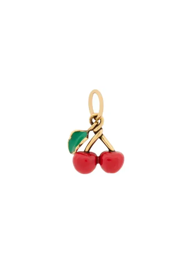 Chloé Cherry charm in brass