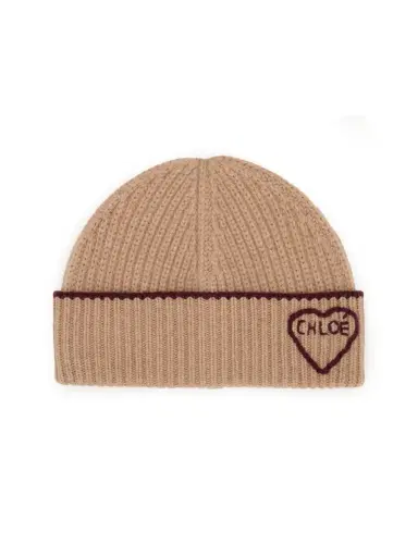 Chloé The Chloé Encoeur beanie in wool & cashmere | Thumbnail 1