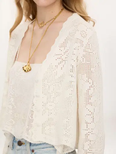 Chloé Cropped cardigan in a cotton knit | Thumbnail 6