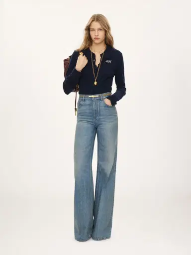Chloé Fitted logo cardigan in a wool knit | Thumbnail 3 Chloé Fitted logo cardigan in a wool knit | Thumbnail 3