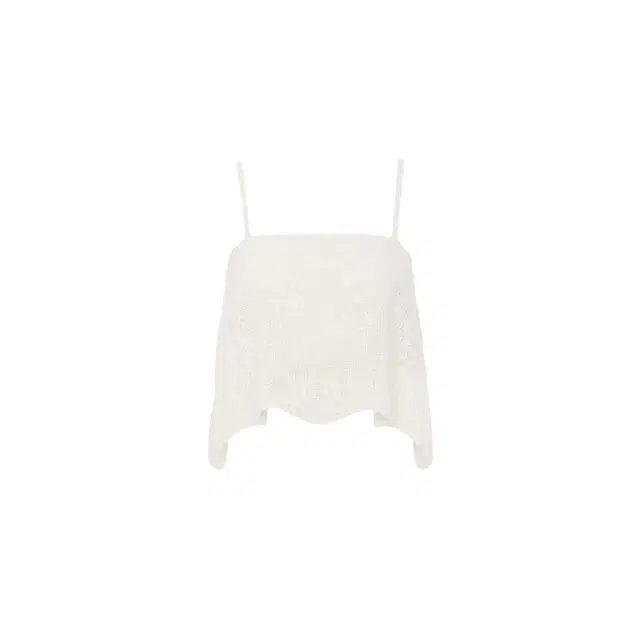 Chloé Thin-strap cropped top in a cotton knit