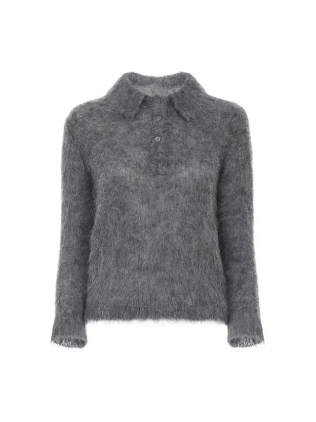 Chloé Polo sweater in an alpaca wool-blend knit