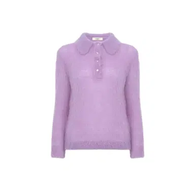 Chloé Polo sweater in an alpaca wool-blend knit | Thumbnail 1