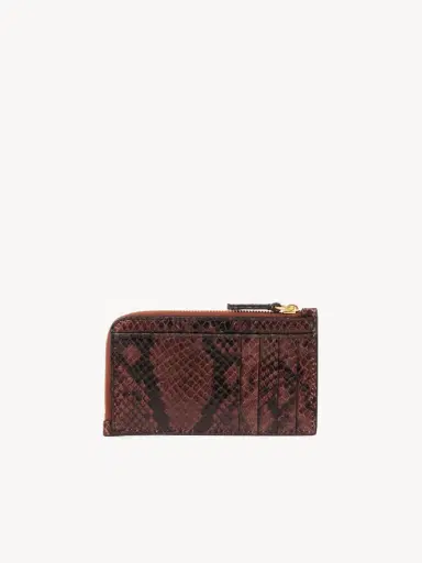 Chloé Small Paddington purse with card slots in python-effect leather | Thumbnail 4 Chloé Small Paddington purse with card slots in python-effect leather | Thumbnail 4
