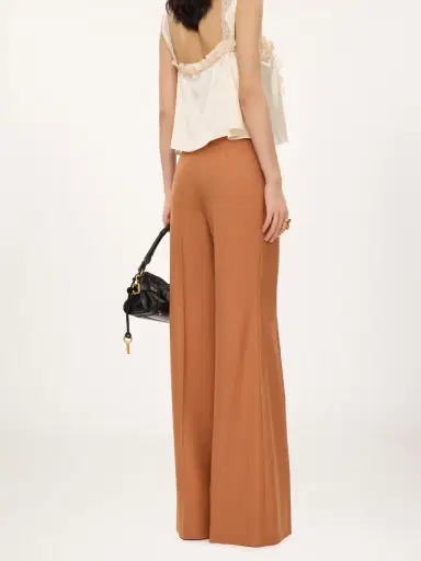 Chloé High-rise flared pants in wool gabardine | Thumbnail 5