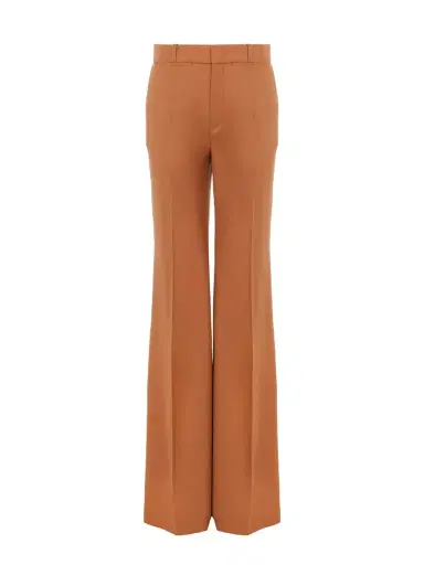 Chloé High-rise flared pants in wool gabardine | Thumbnail 1