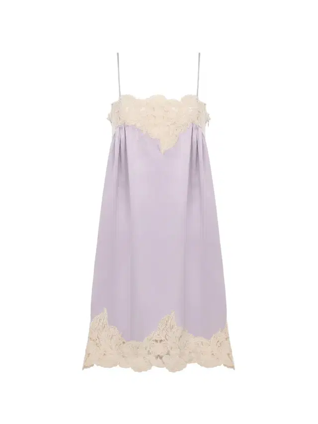 Chloé Thin-strap mini dress in washed silk satin